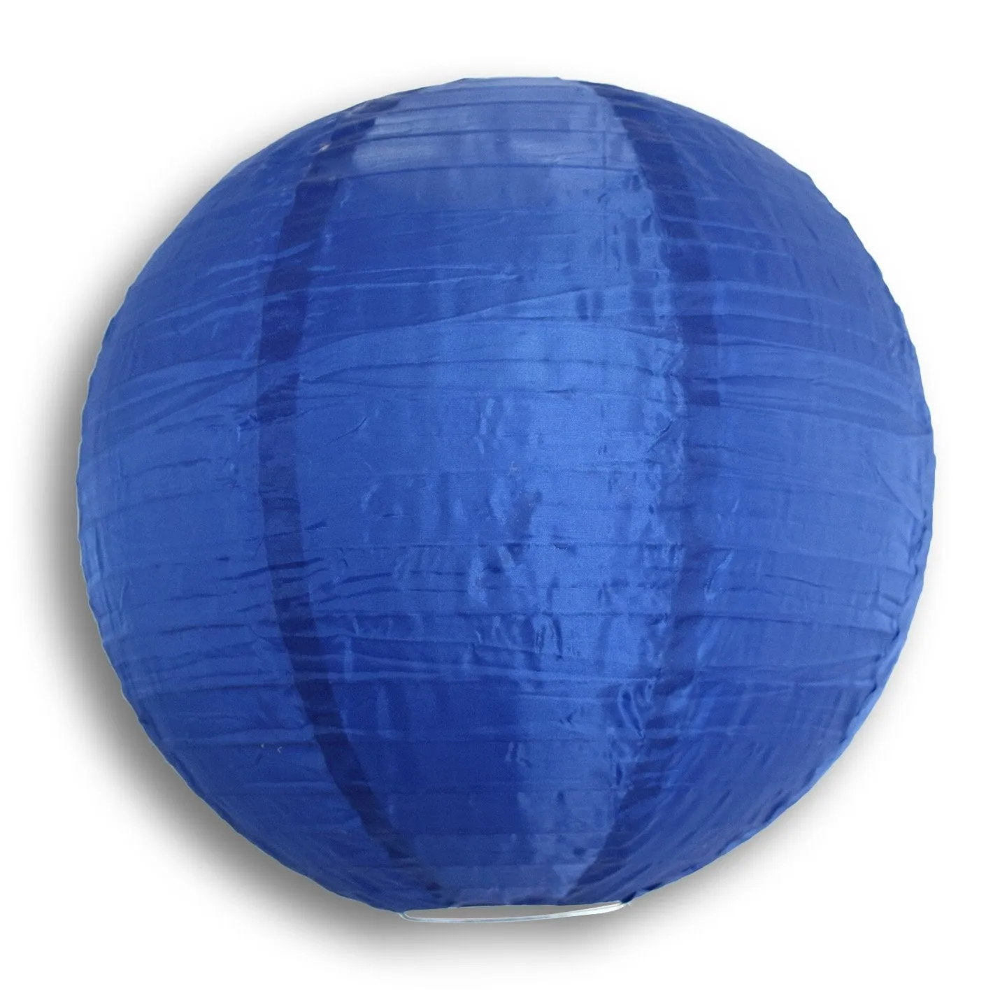 12 PACK | 14" Navy Blue Shimmering Nylon Lantern, Even Ribbing, Durable, Hanging Decoration