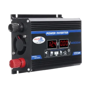 1200W Peak Car Power Inverter DC 12V to AC 110V 220V Dual USB Modified Sine Wave Converter with LED Screen