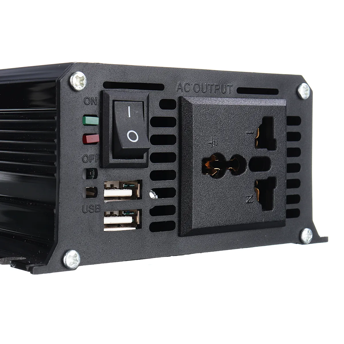 1200W Peak Car Power Inverter DC 12V to AC 110V 220V Dual USB Modified Sine Wave Converter with LED Screen