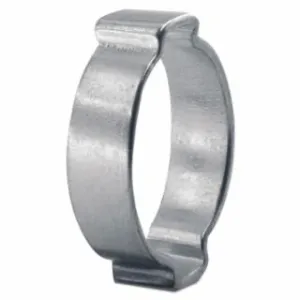 2-Ear Zinc-Plated Hose Clamp, 5/8 in OD, 0.591 in to 0.709 in dia, 0.315 in W, Steel - 100 per Order