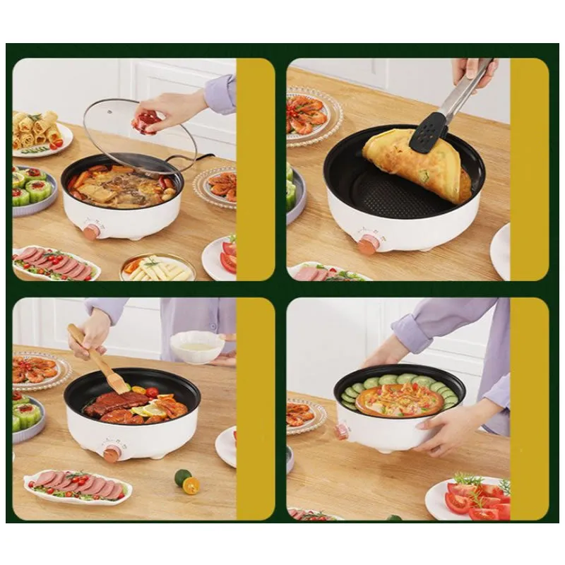 30Cm Non Stick 220V Coating Portable Electric Frying Pan -F51-8-1455