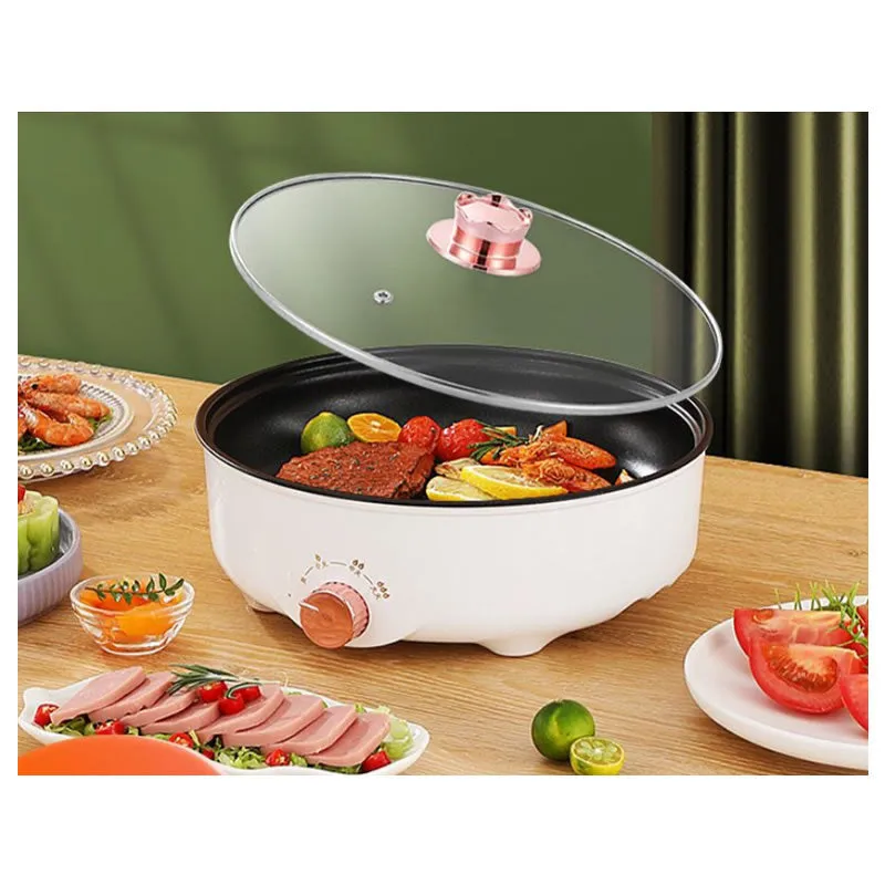 30Cm Non Stick 220V Coating Portable Electric Frying Pan -F51-8-1455