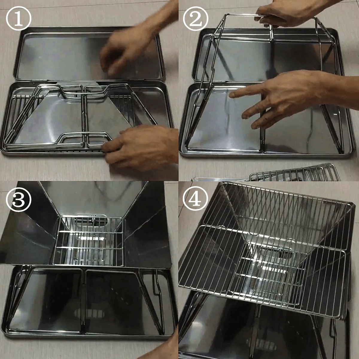 31X31X22Cm Folding BBQ Barbecue Grill Portable Outdoor Home BBQ Tools Easy Installation