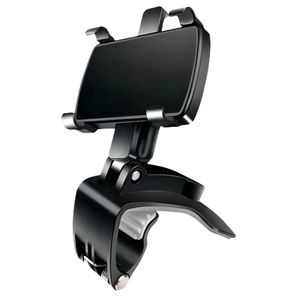 360 Rotating Multi-function Car Phone Holder with Adjustable Spring Clip