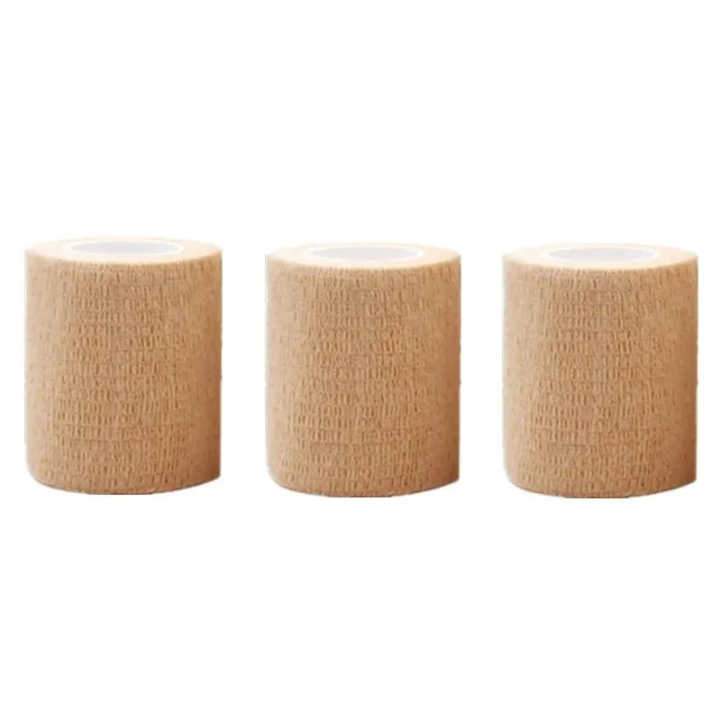 3pcs Disposable Self Adhesive Elastic Bandage for Tattoo Handle Tube Tightening 5cm 4.5m