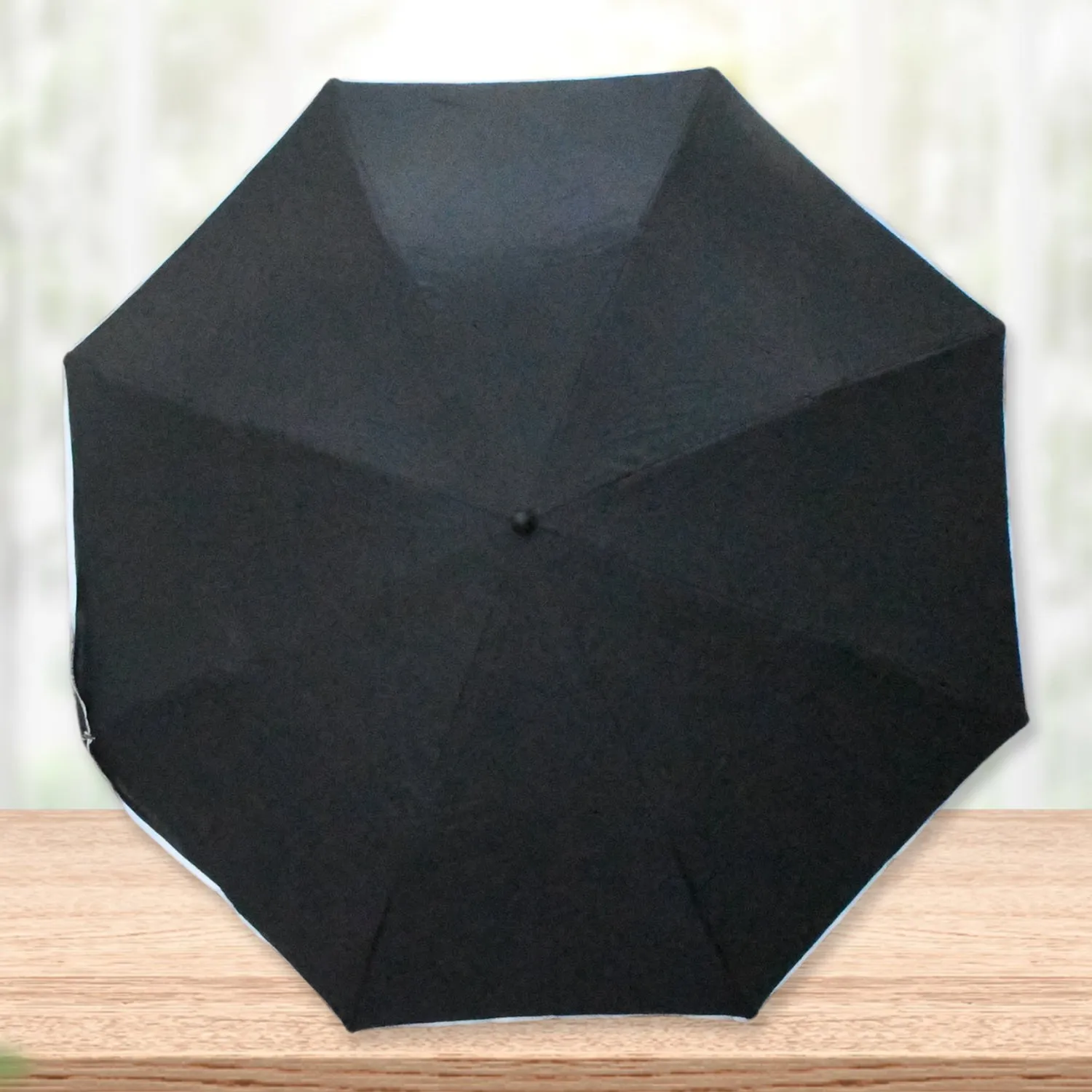 8568 Travel Umbrella Windproof Umbrella Compact Folding Reverse Umbrella Unique Folding Umbrella With U- Shape Big Handle (1 pc)