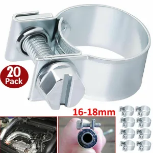 Adjustable Carbon Steel Hose Clamps - 10/20 Pack