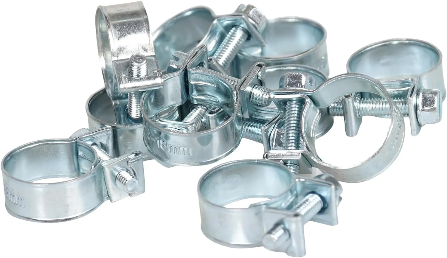 Adjustable Carbon Steel Hose Clamps - 10/20 Pack