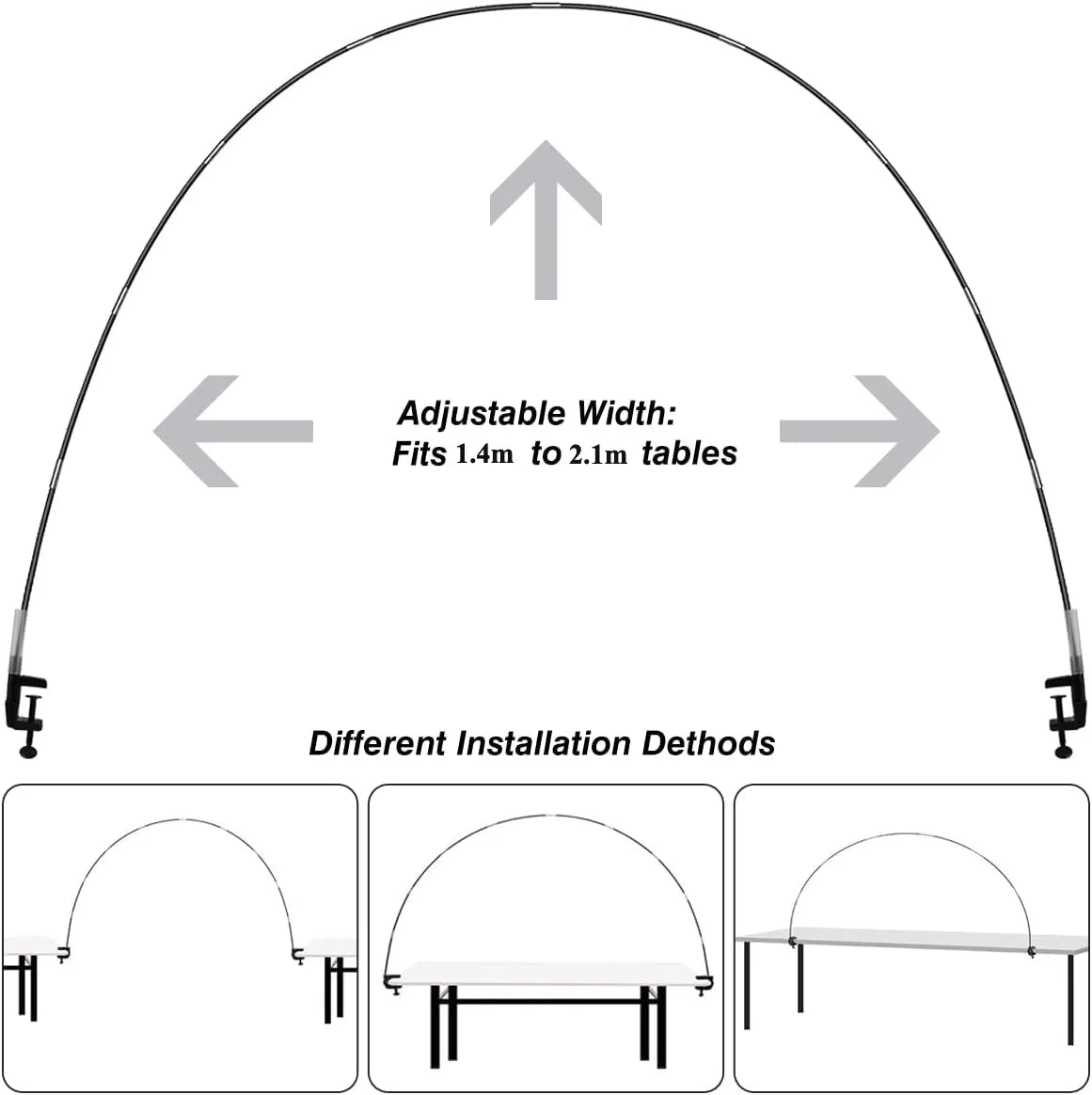 Adjustable Table Balloon Arch Holder Kit