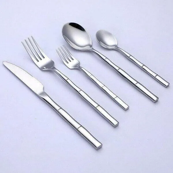 Aldomara Bamboo Gold/Silver Flatware