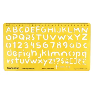 Alphabet Lettering Template Drafting Tools Number Alphabet Lower and Upper Case Letter Stencils
