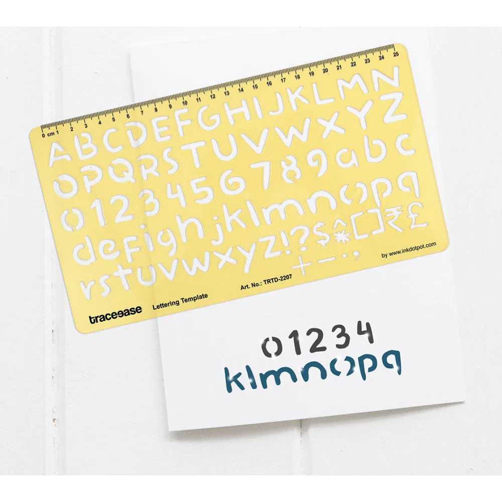 Alphabet Lettering Template Drafting Tools Number Alphabet Lower and Upper Case Letter Stencils