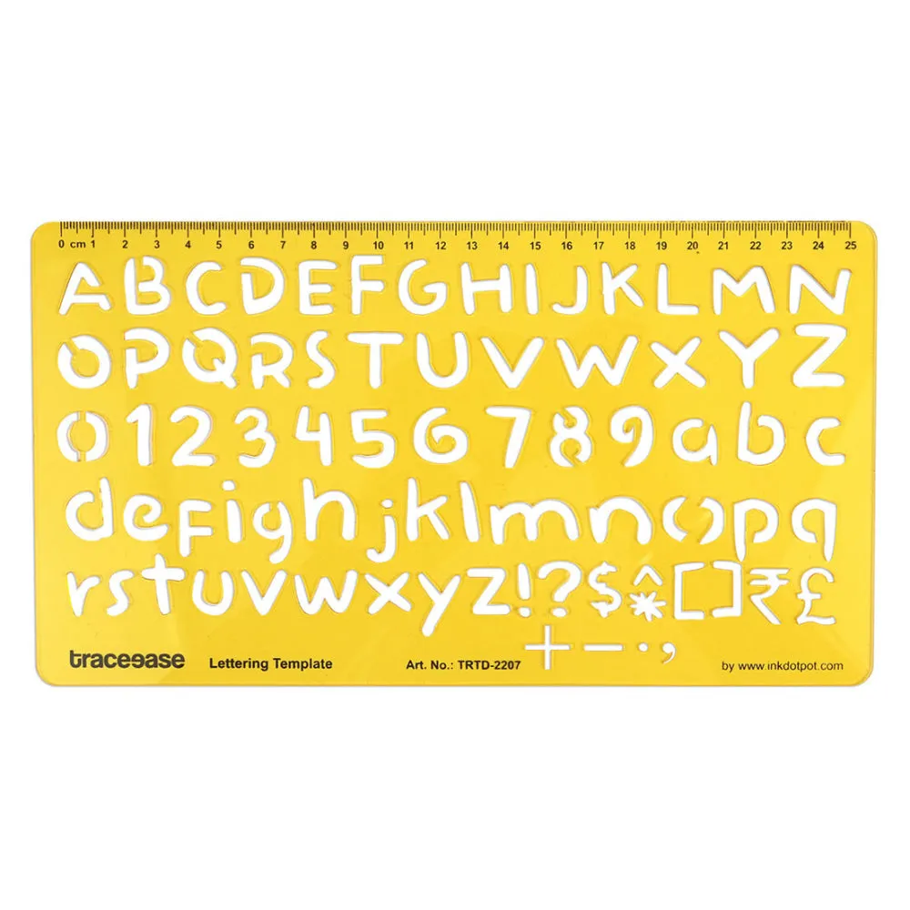 Alphabet Lettering Template Drafting Tools Number Alphabet Lower and Upper Case Letter Stencils