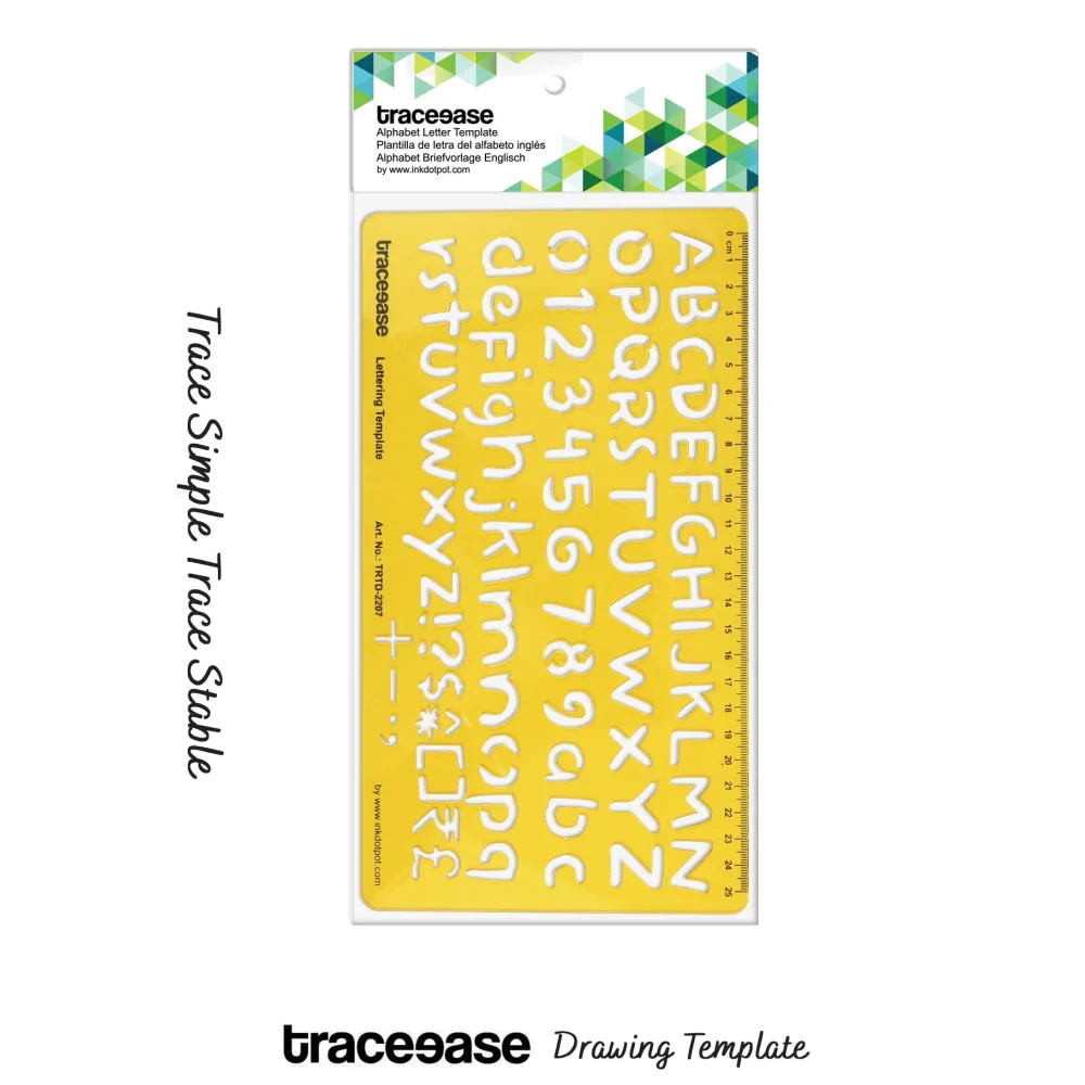 Alphabet Lettering Template Drafting Tools Number Alphabet Lower and Upper Case Letter Stencils