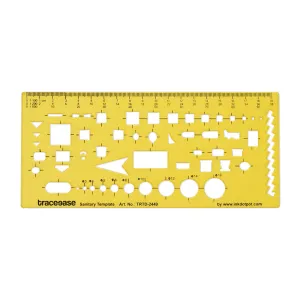 Architect Interior Drafting Sanitary Template Drawing Stencil