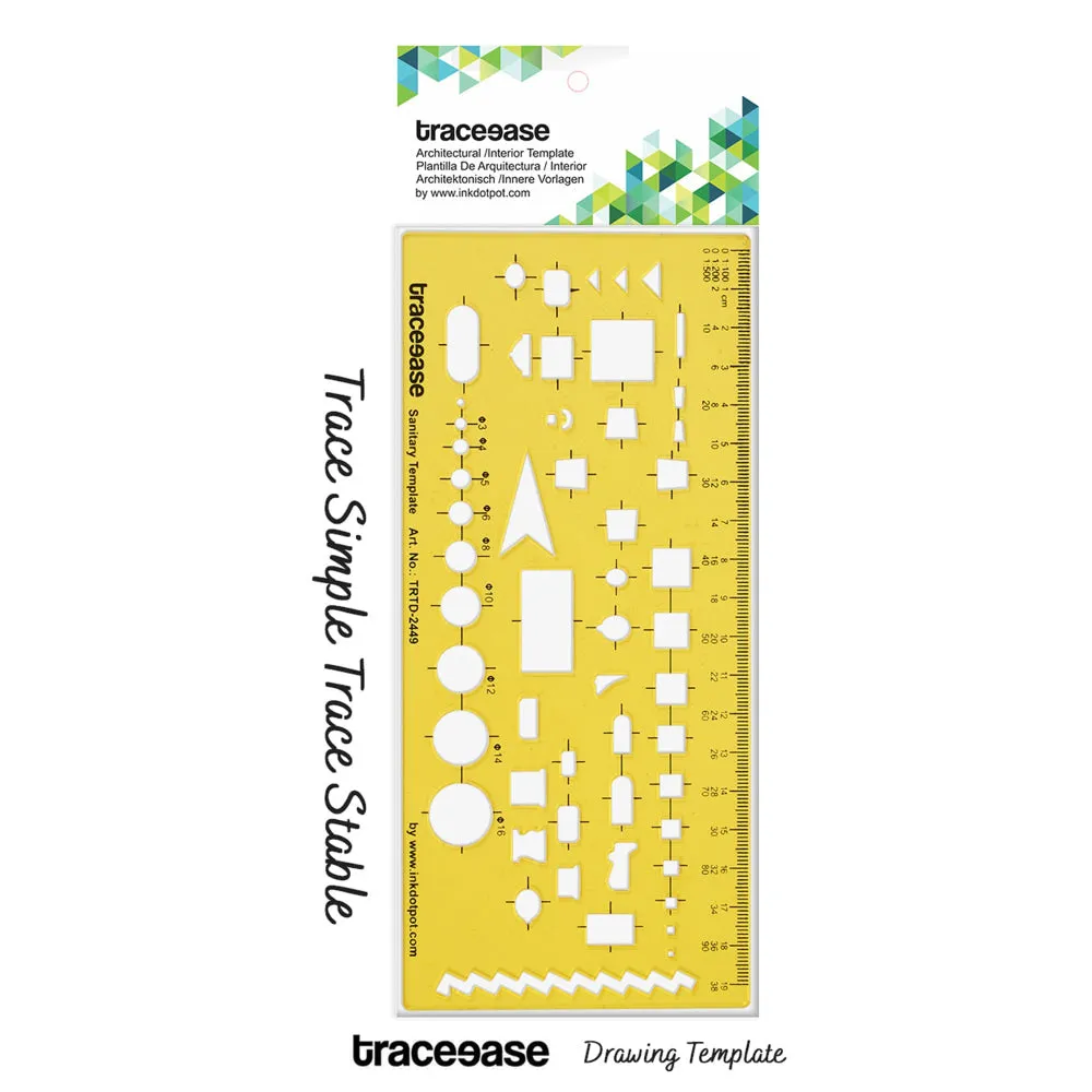 Architect Interior Drafting Sanitary Template Drawing Stencil
