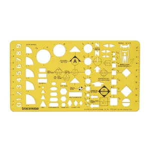 Architectural Detailer Templates for Room Door Window Wheel Chair Interior Drafting Tool 1 Stencil
