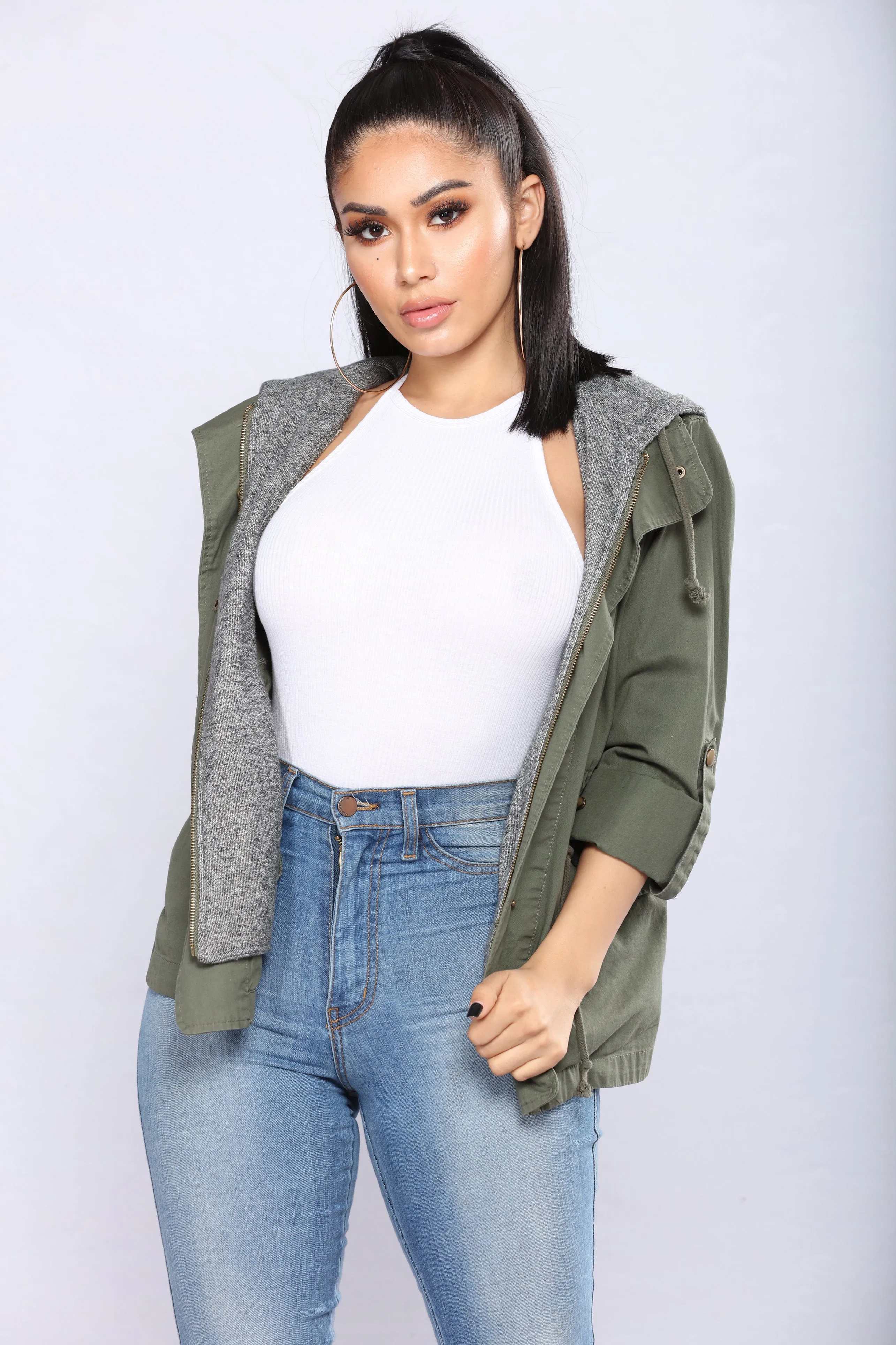 Becca Utility Jacket - Olive