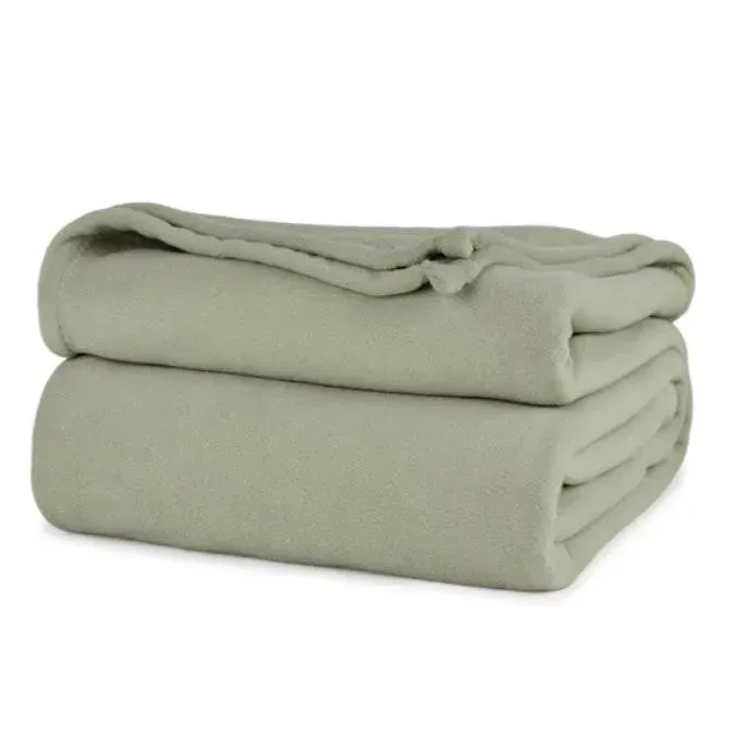 BHM Collection Light Weight Fleece Blankets 2 PK
