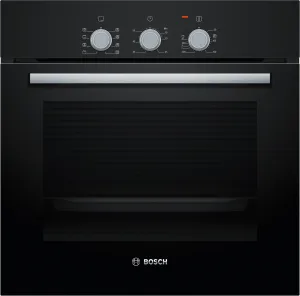 Bosch HBF031BA0I Serie 2 66L Built-In Oven (Black, EcoClean, Fast Preheat, 5 Cooking Modes)