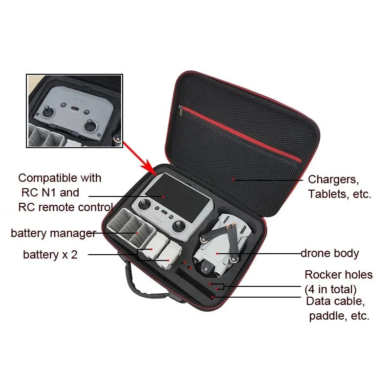Compact Shoulder Bag for Dji Mini 3 Pro and Smart Controller