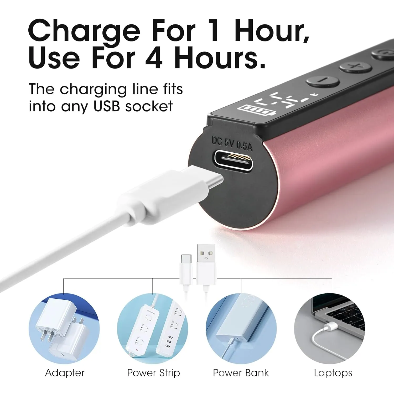Cordless Nail Drill 35000rpm, Portable Professional Electric Nail Drill for Acrylic Gel Nails Manicure Tool Set