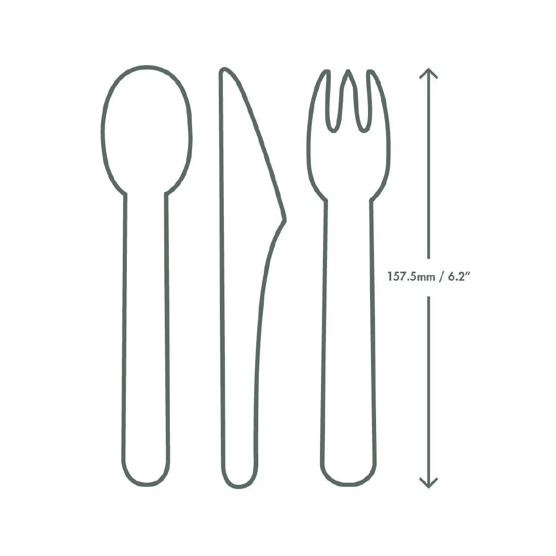 CU542 Vegware Compostable Paper Spoon (Pack 1000)