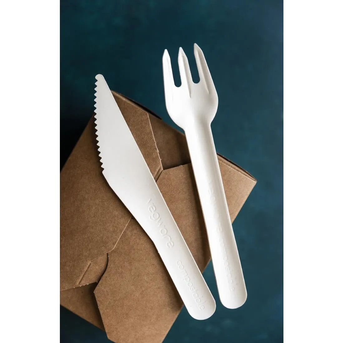 CU543 Vegware Compostable Paper Fork (Pack 1000)
