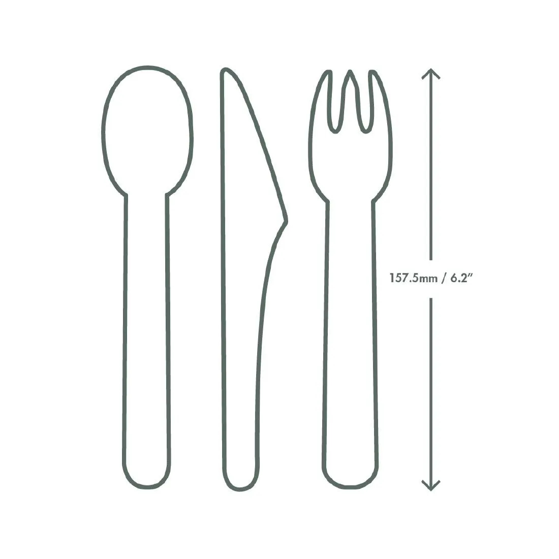 CU543 Vegware Compostable Paper Fork (Pack 1000)