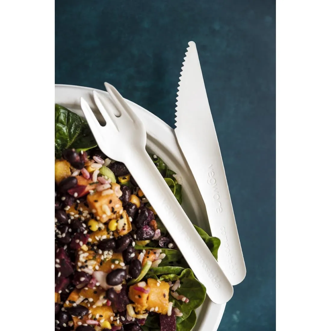 CU543 Vegware Compostable Paper Fork (Pack 1000)