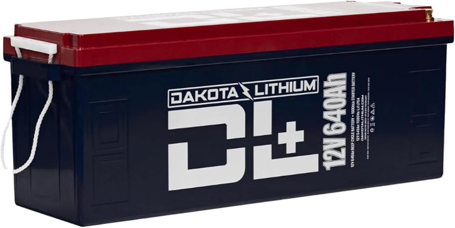 Dakota Lithium 12V 640Ah LiFePO4 Dual Purpose Battery with CAN Bus