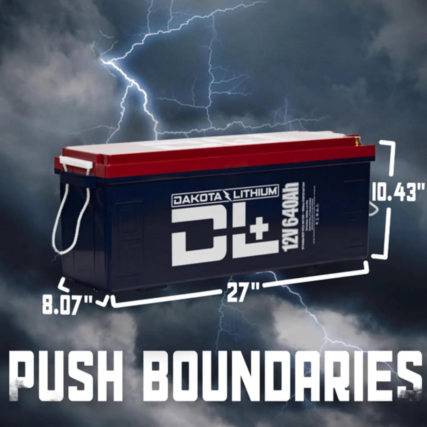 Dakota Lithium 12V 640Ah LiFePO4 Dual Purpose Battery with CAN Bus