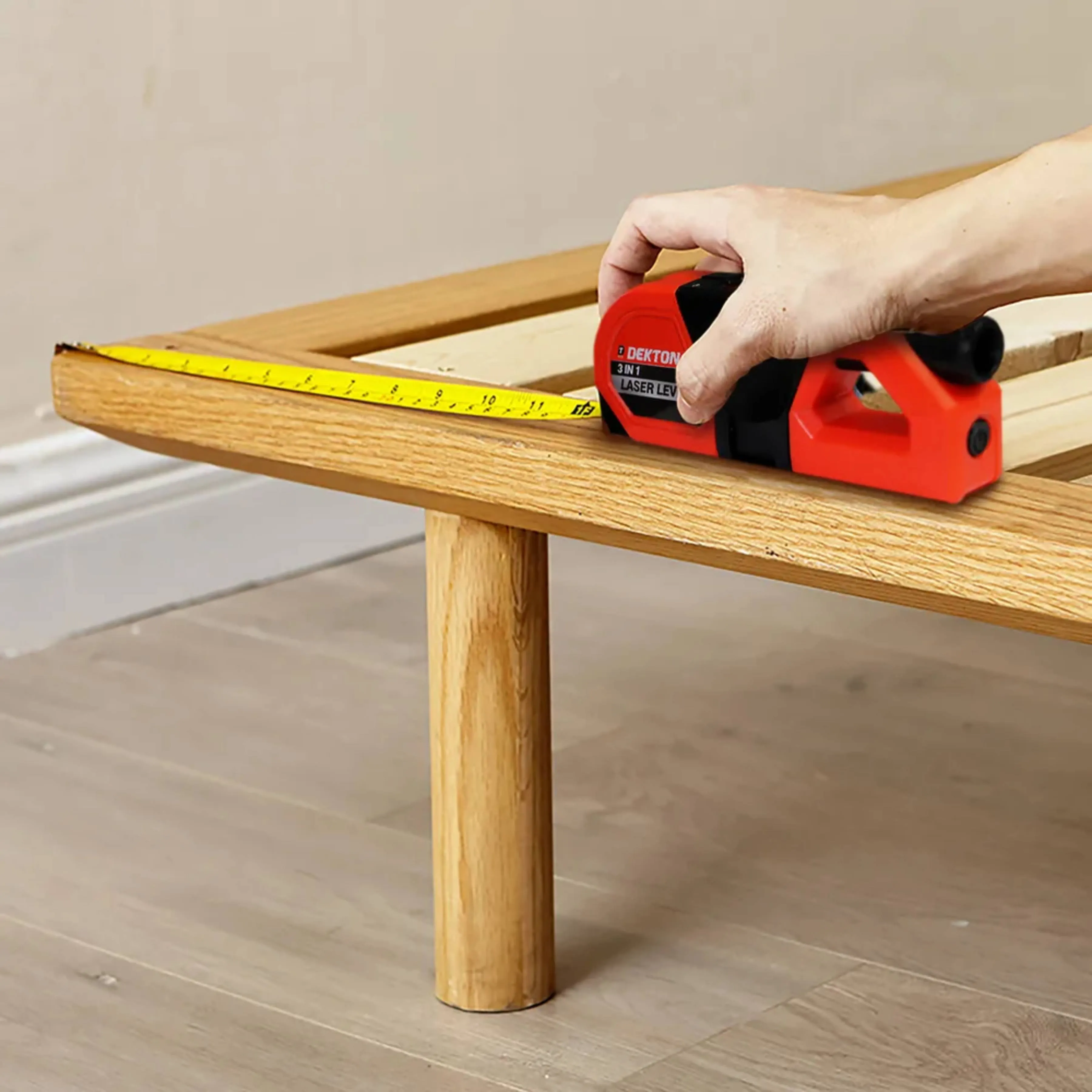 DEKTON 3-in-1 Laser Level with Measure