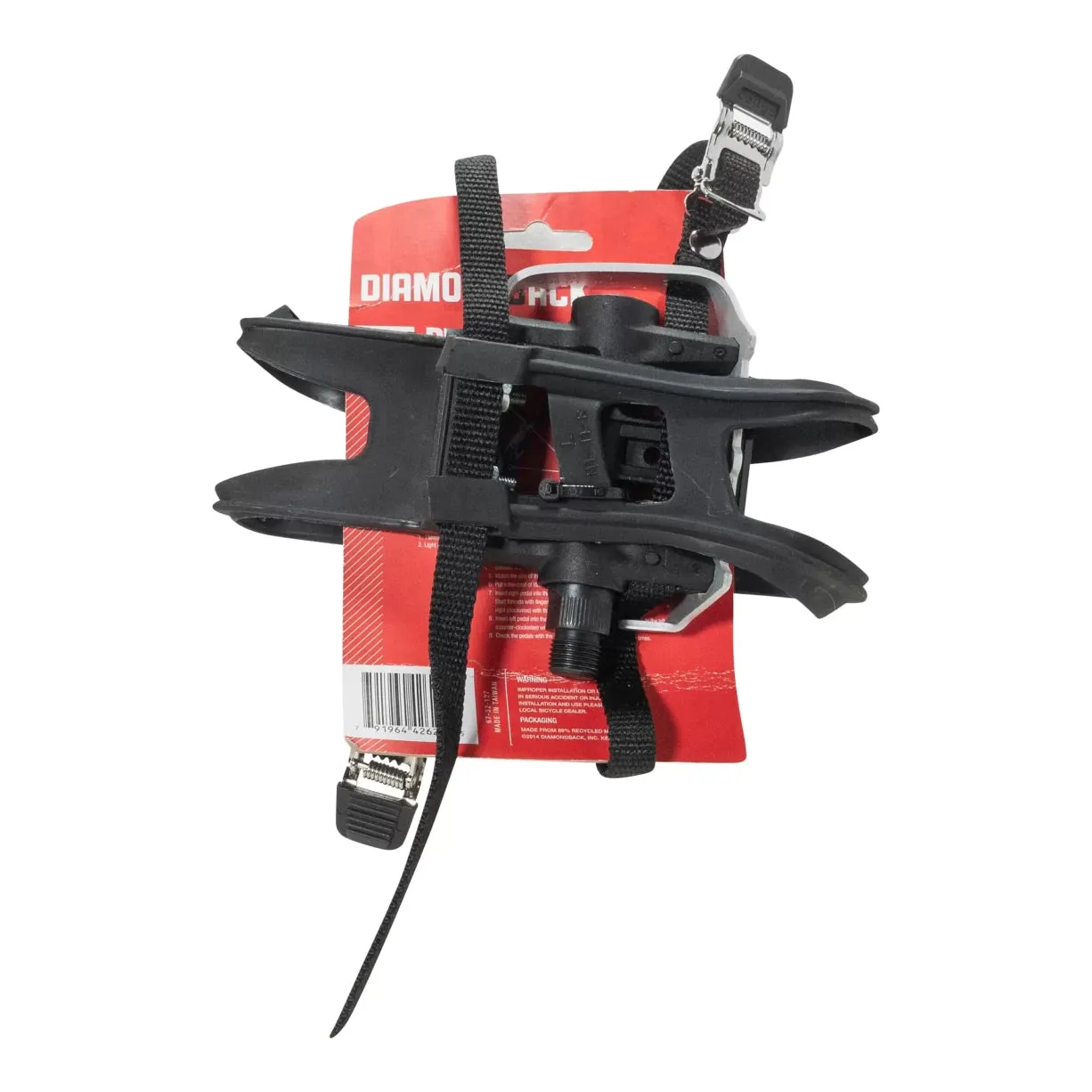 Diamondback Pedals with Clips and Straps