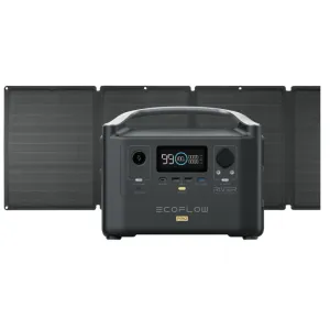 EcoFlow River Pro Power Station Bundle with 110W Solar Panel