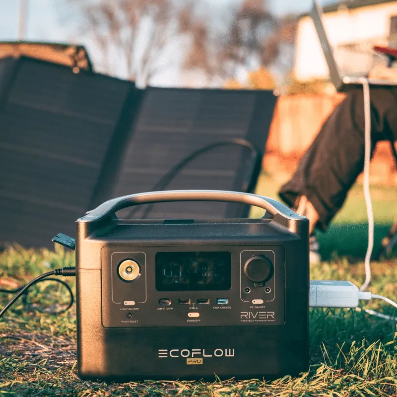 EcoFlow River Pro Power Station Bundle with 110W Solar Panel