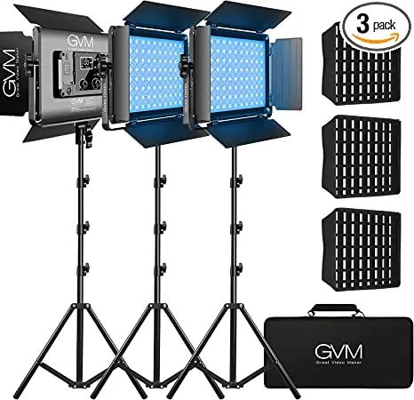GVM-1000D 45W Bi-Color & RGB Video Light
