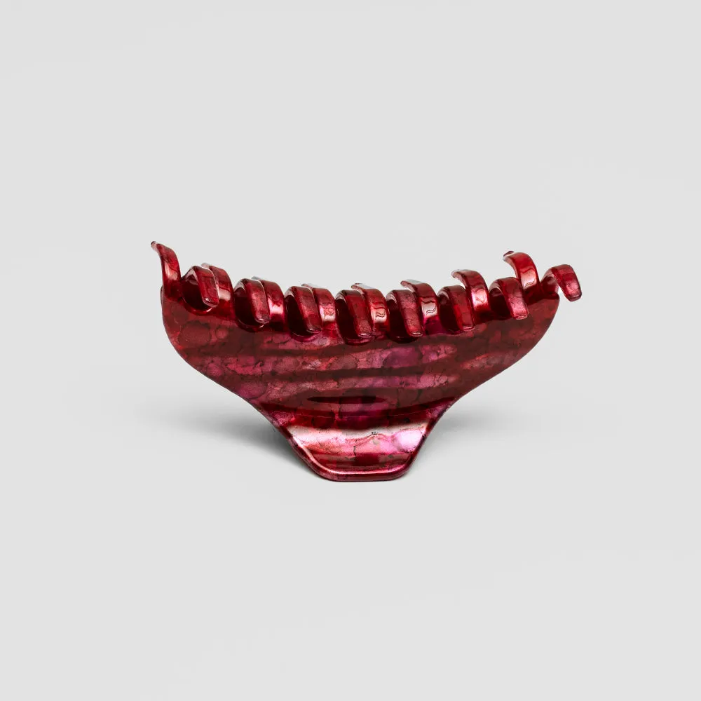 Hand Painted Small Hair Claw Clip for Fine Hair