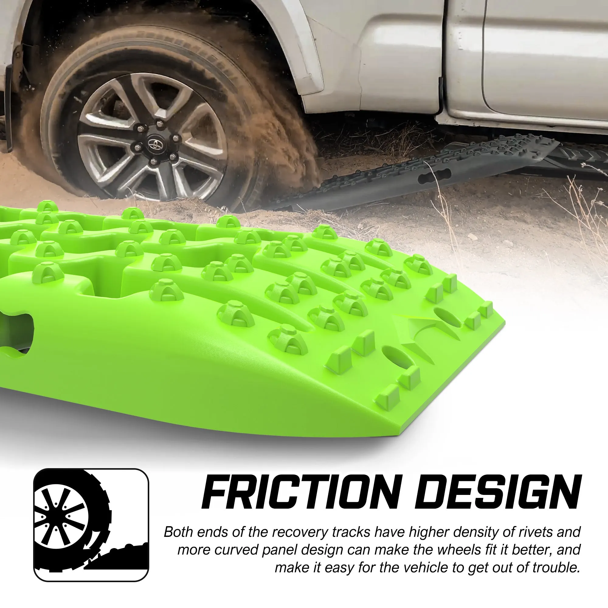 Heavy Duty 4WD Recovery Tracks, U-Shape, Nylon, 10 Ton, X-BULL