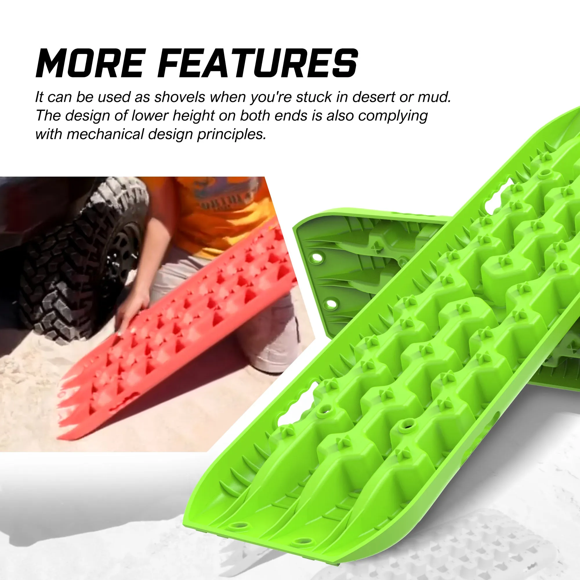 Heavy Duty 4WD Recovery Tracks, U-Shape, Nylon, 10 Ton, X-BULL