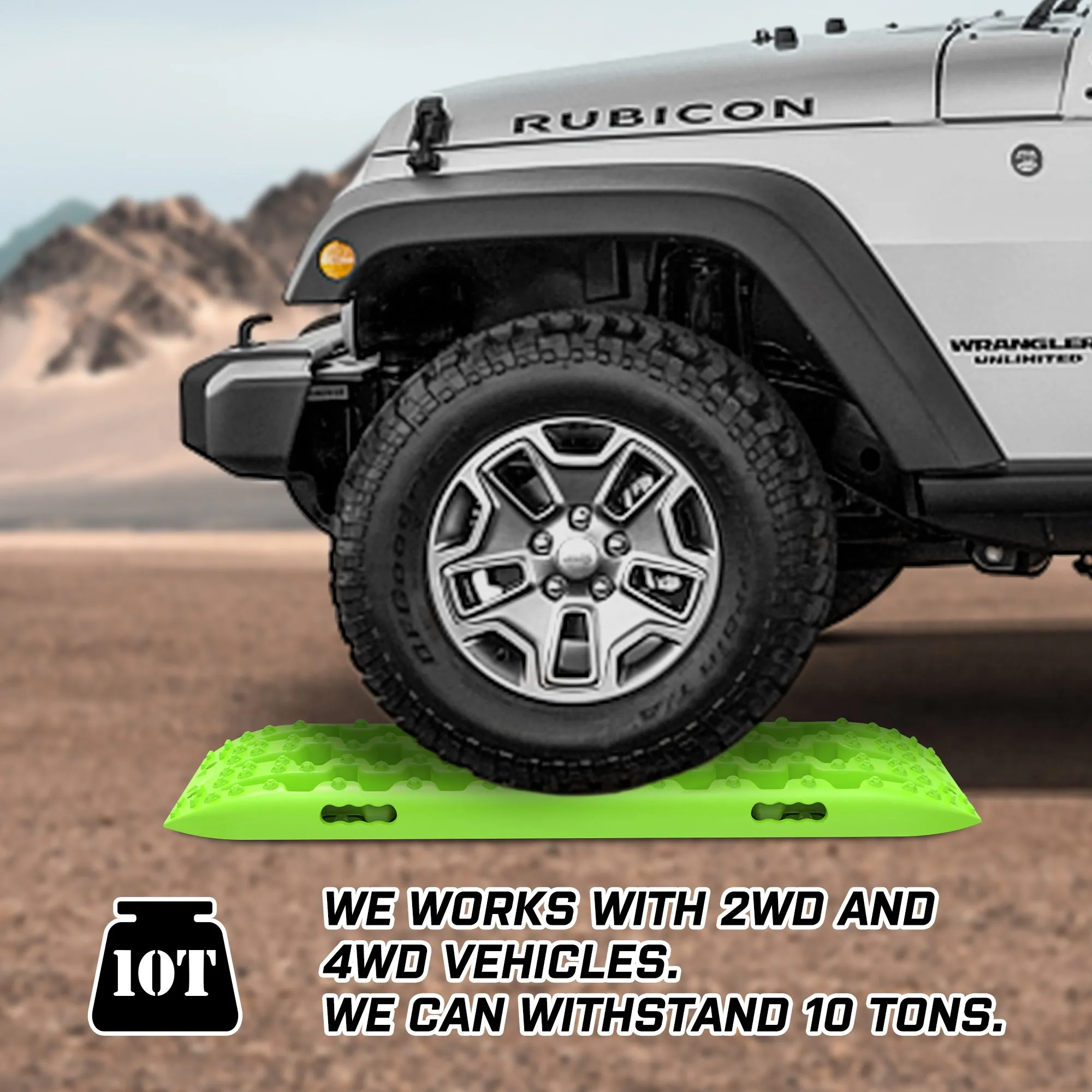 Heavy Duty 4WD Recovery Tracks, U-Shape, Nylon, 10 Ton, X-BULL