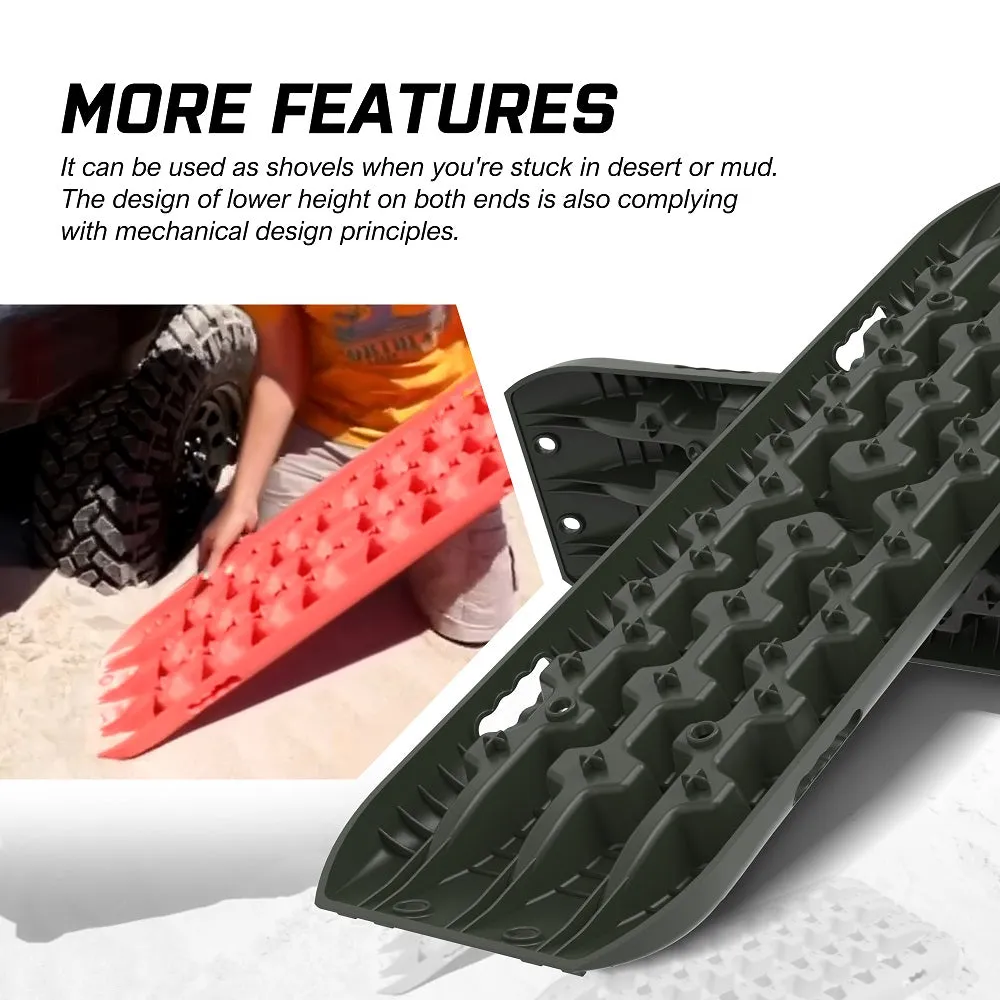 Heavy-Duty 4x4 Recovery Tracks Set with Tyre Deflator - X-BULL