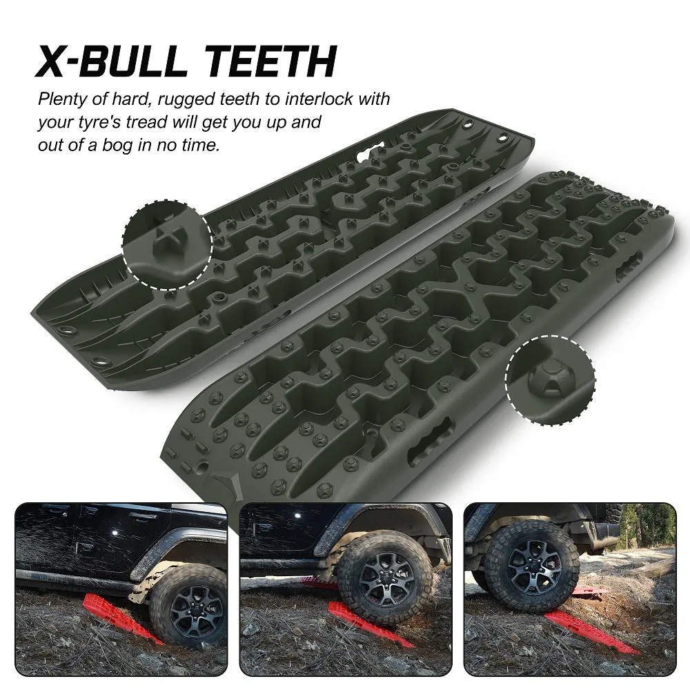 Heavy-Duty 4x4 Recovery Tracks Set with Tyre Deflator - X-BULL