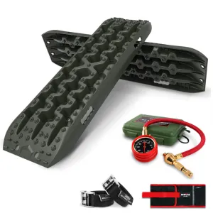 Heavy-Duty 4x4 Recovery Tracks Set with Tyre Deflator - X-BULL