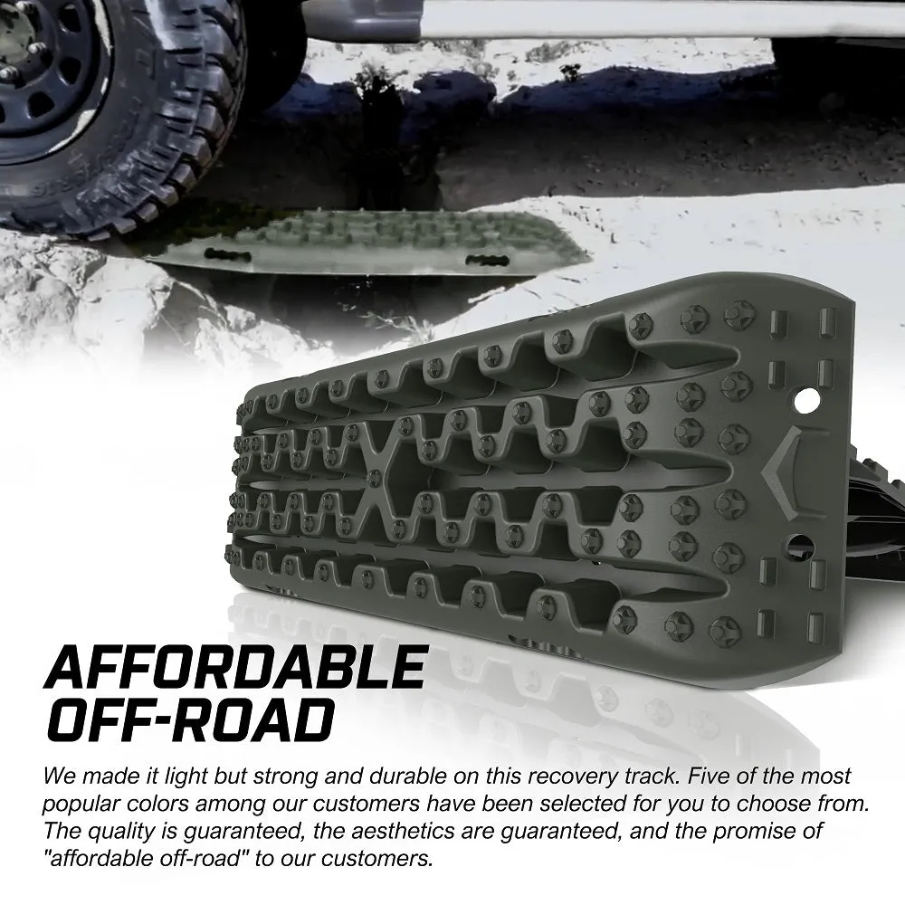 Heavy-Duty 4x4 Recovery Tracks Set with Tyre Deflator - X-BULL