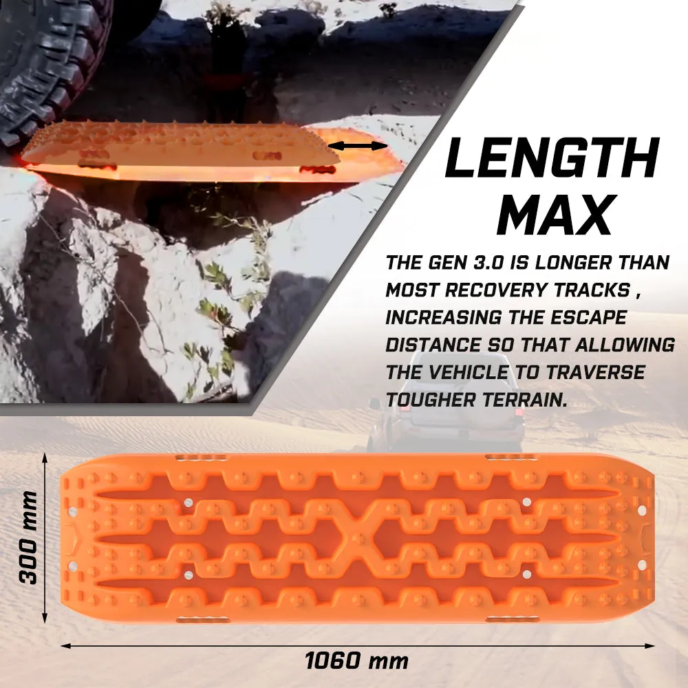 Heavy Duty Nylon Recovery Tracks 2 pcs Sand/Mud Kit X-BULL