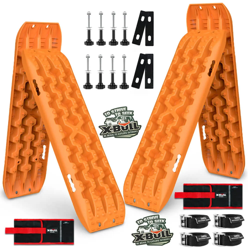 Heavy-Duty Recovery Boards 10T 2 Pair w/ Mounts X-BULL