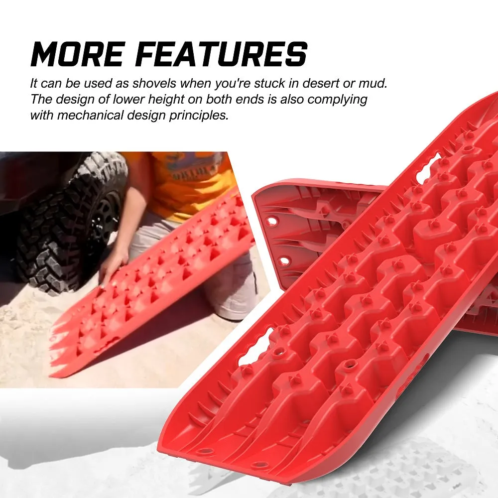 Heavy-Duty Recovery Tracks 2PCS 10 Ton Load Capacity X-BULL
