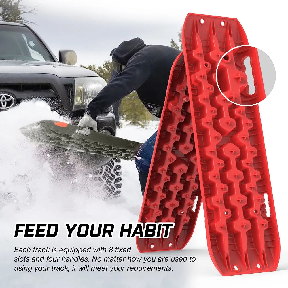 Heavy-Duty Recovery Tracks 2PCS 10 Ton Load Capacity X-BULL