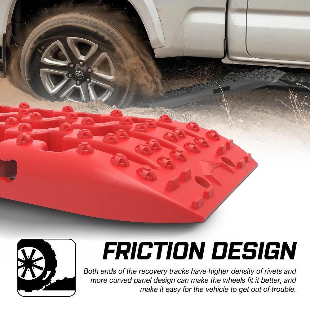 Heavy-Duty Recovery Tracks 2PCS 10 Ton Load Capacity X-BULL
